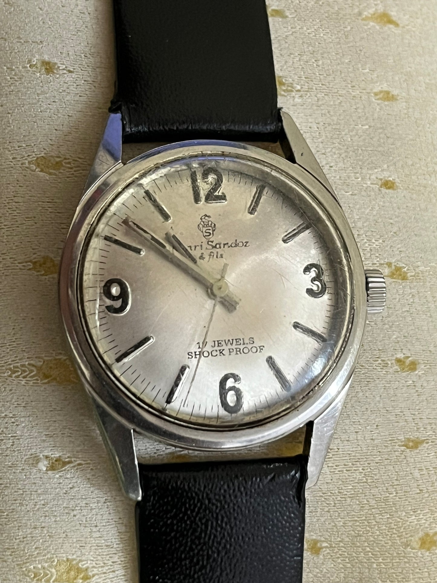 Pre-Owned Henri Sandoz Watch - Manual Winding with 17 Jewels Movement